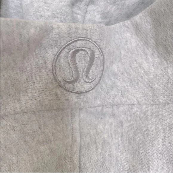 NWT Lululemon Scuba Oversized 1/2 Zip Hoodie Heathered Core Light Grey Size M/L